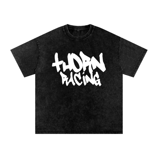 “Thorn Racing” Snow Washed Oversized Tee
