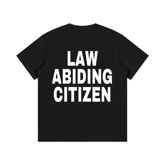 “LAW ABIDING CITIZEN” Relaxed Cotton Tee